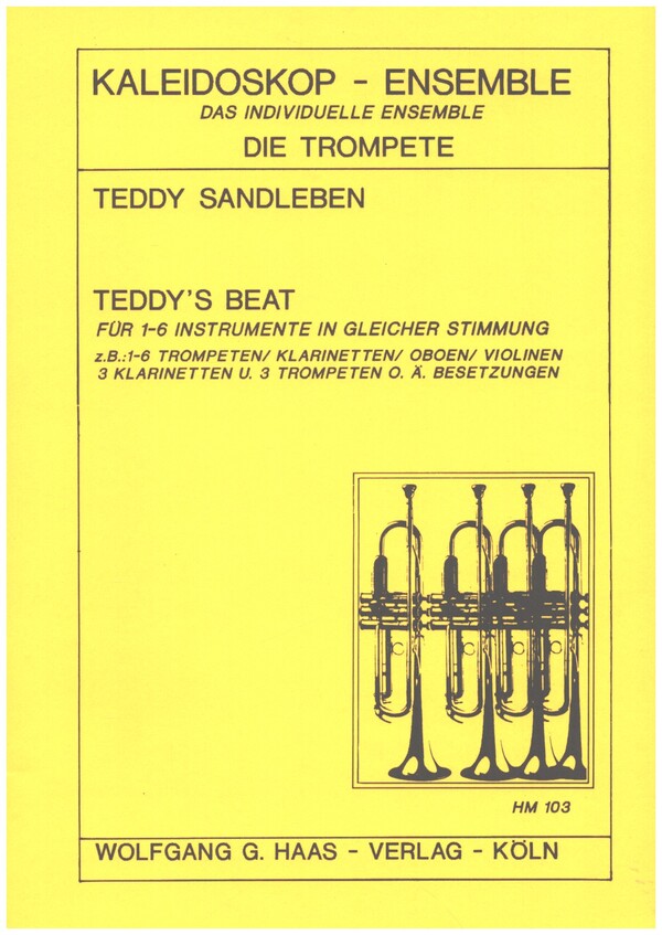 Teddy's Beat&nbsp;&nbsp;für 1-6 Trompeten&nbsp;&nbsp;