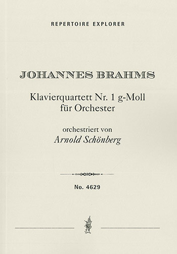 Klavierquartett g-Moll Nr.1 op.25  für Orchester  Studienpartitur