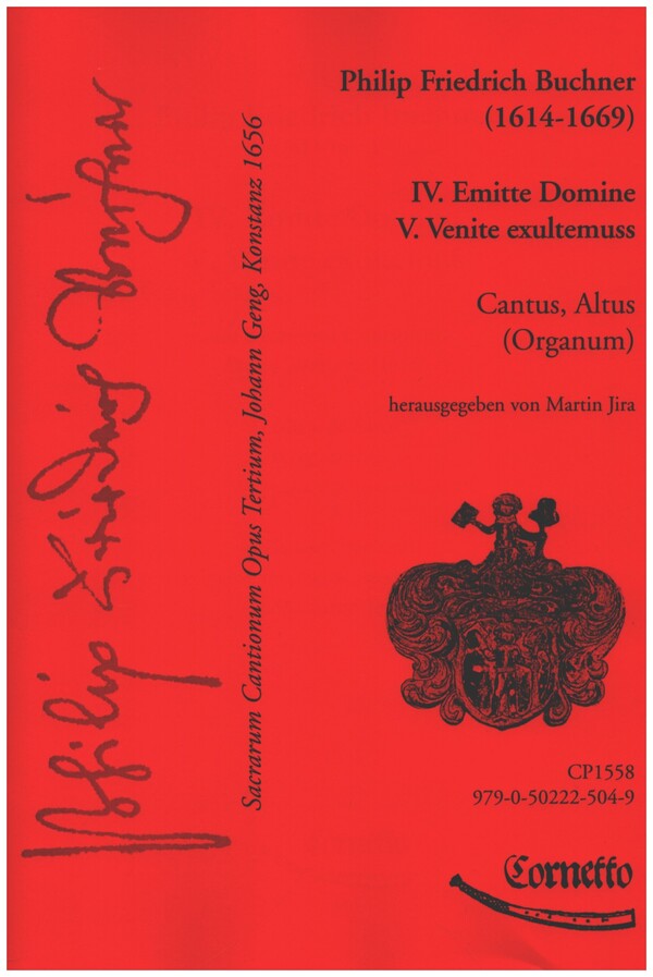 IV. Emitte Domine und V. Venite exultemuss  für 2 Singstimmen (Cantus, Altus), Orgel und Bc  Partitur und Stimmen