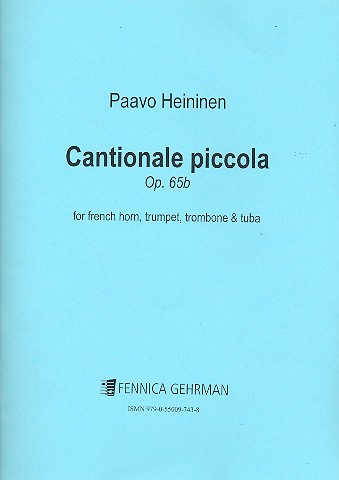 Cantionale piccola op.65b for french horn,  trumpet, trombone and tuba (successive)  