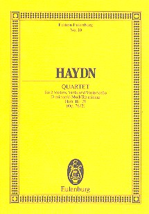 Streichquartett d-Moll op.76,2 Hob.III:76&nbsp;&nbsp;für Streichquartett&nbsp;&nbsp;Studienpartitur