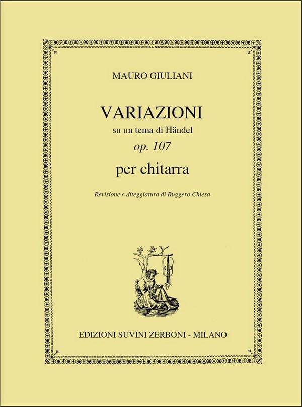 Variazioni su un tema di Händel op.107&nbsp;&nbsp;per chitarra&nbsp;&nbsp;