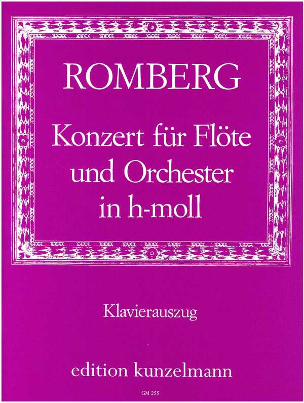 Konzert h-Moll Nr.17 op.30  für Flöte und Orchester   Klavierauszug