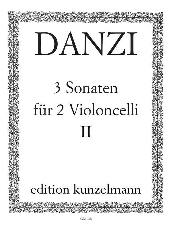 3 Sonaten op.1,2  für 2 Violoncelli  Stimmen