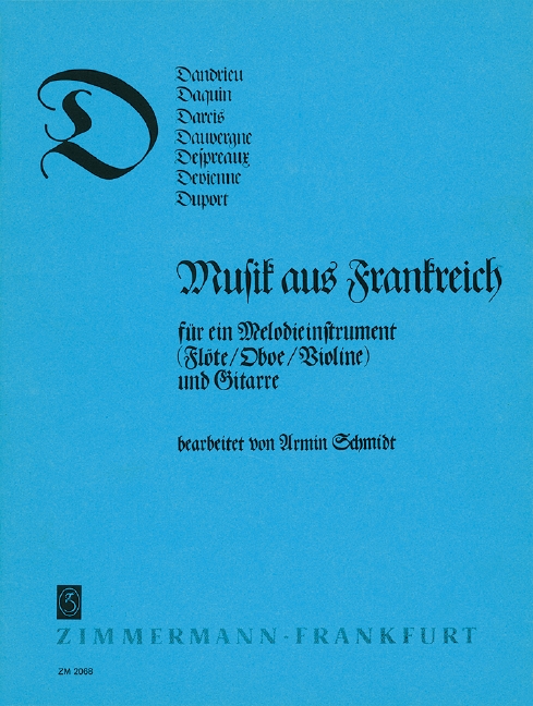 Musik aus Frankreich&nbsp;&nbsp;für ein Melodieinstrument und Gitarre&nbsp;&nbsp;
