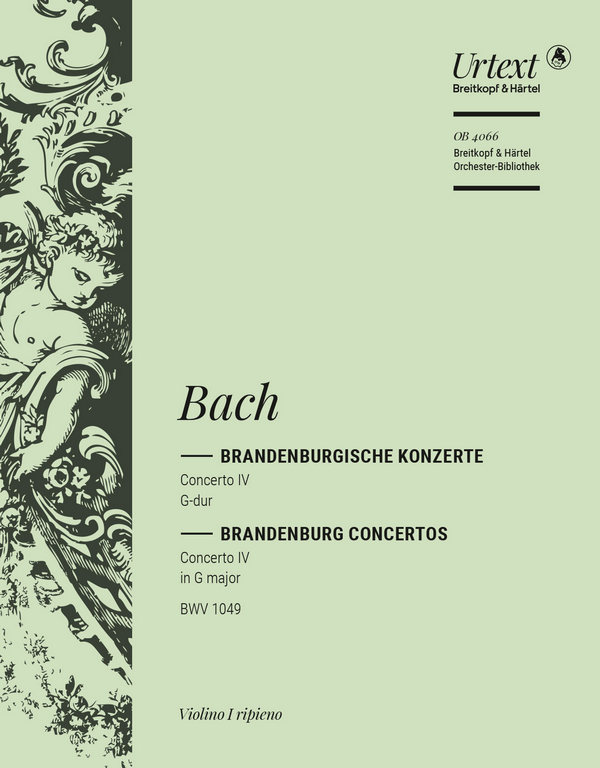 Brandenburgisches Konzert G-Dur Nr.4 BWV1049&nbsp;&nbsp;für Orchester&nbsp;&nbsp;Violine 1