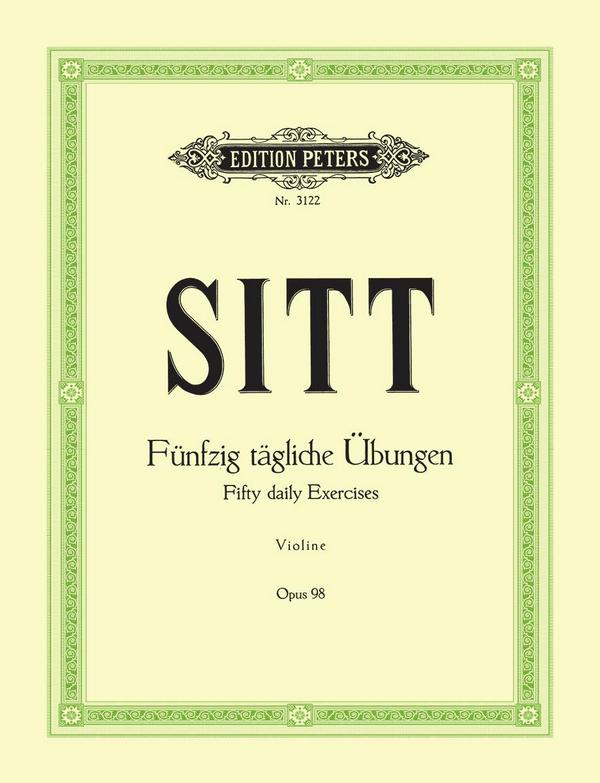 50 tägliche Übungen zur Ausbildung der linken Hand op.98  für Violine  