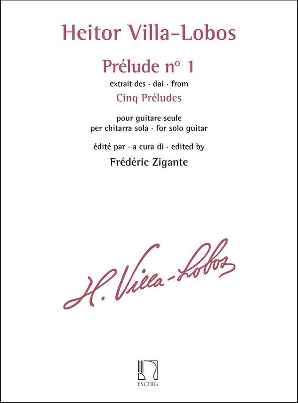 Prélude mi mineur no.1  pour guitare  
