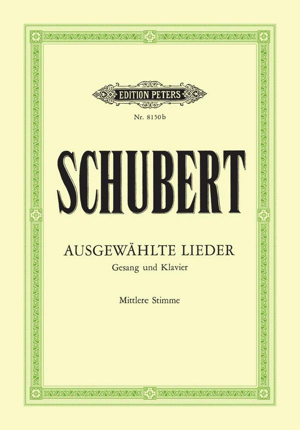 Ausgewählte Lieder  für Gesang (mittel) und Klavier  