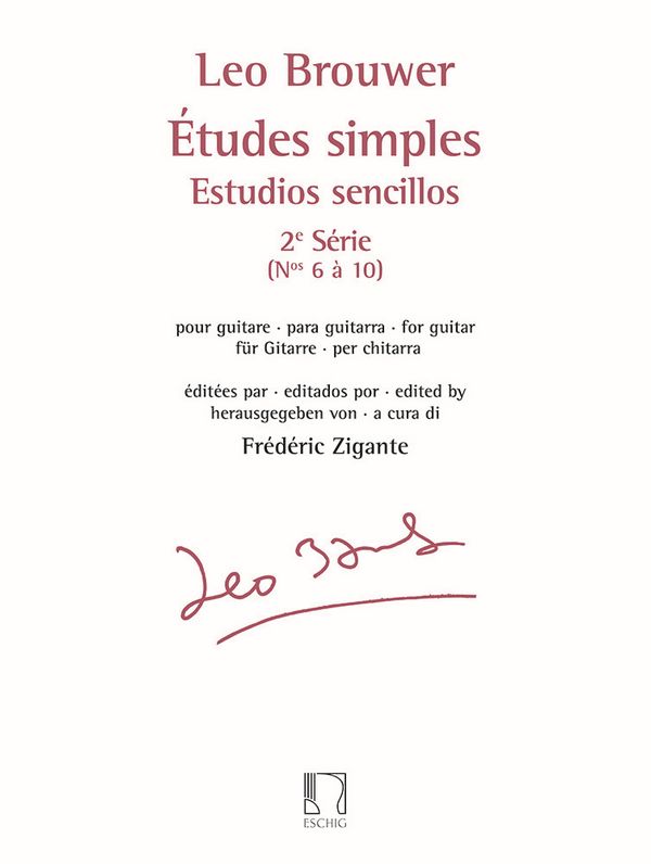 Etudes simples vol.2 (nos.6-10)  pour guitare  estudios sencillos