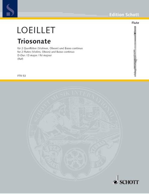Triosonate D-Dur op.1,4&nbsp;&nbsp;für 2 Flöte und Bc&nbsp;&nbsp;