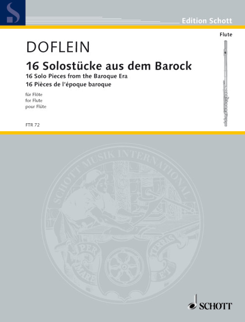 16 Solostücke aus dem Barock  für Flöte  