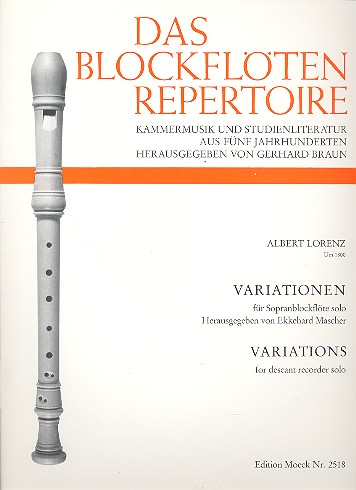 Variationen&nbsp;&nbsp;für Sopranblockflöte&nbsp;&nbsp;