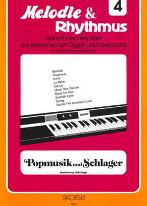 Popmusik und Schlager:&nbsp;&nbsp;für E-Orgel/Keyboard&nbsp;&nbsp;