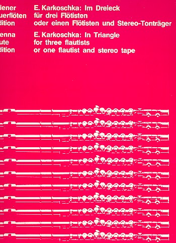 Im Dreieck (1975)  für drei Flötisten  Partitur