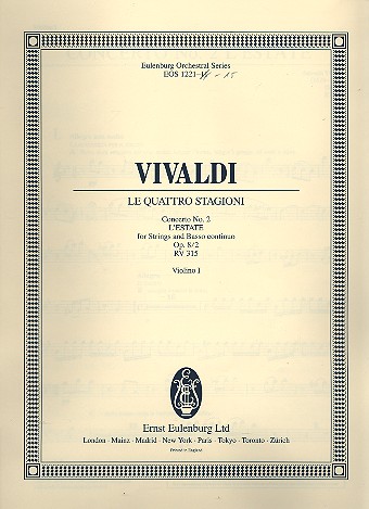 Concerto op.8,2 RV315&nbsp;&nbsp;für Violine, Streichorchester und Bc&nbsp;&nbsp;Violine 1