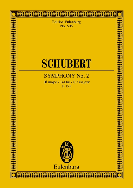 Sinfonie B-Dur Nr.2&nbsp;&nbsp;für Orchester&nbsp;&nbsp;Studienpartitur