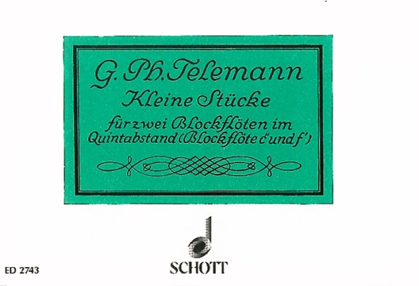 Kleine Stücke&nbsp;&nbsp;für Sopran- und Alt-Blockflöte&nbsp;&nbsp;Spielpartitur