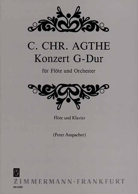 Konzert G-Dur&nbsp;&nbsp;für Flöte und Orchester&nbsp;&nbsp;für Flöte und Klavier