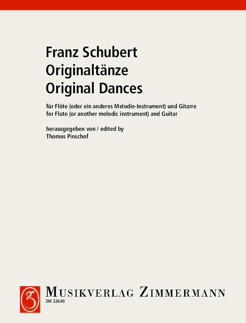 Originaltänze&nbsp;&nbsp;für Flöte und Gitarre&nbsp;&nbsp;