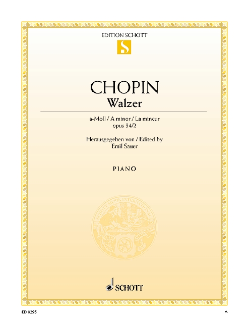 Walzer a-Moll op.34,2&nbsp;&nbsp;für Klavier&nbsp;&nbsp;