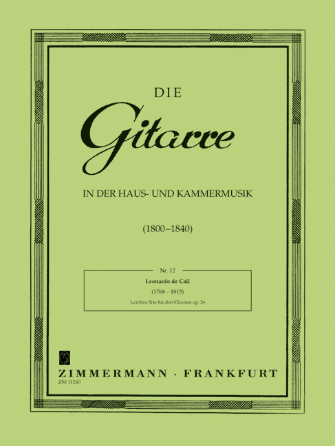 Leichtes Trio op.26&nbsp;&nbsp;für 3 Gitarren&nbsp;&nbsp;