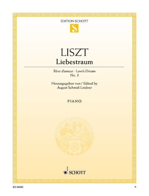 Liebestraum As-Dur Nr.3&nbsp;&nbsp;für Klavier&nbsp;&nbsp;