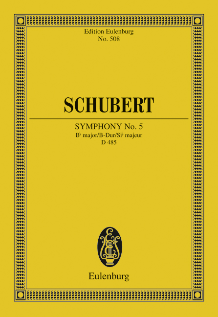 Sinfonie B-Dur Nr.5 D485&nbsp;&nbsp;für Orchester&nbsp;&nbsp;Studienpartitur