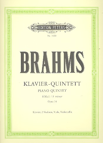 Quintett f-Moll op.34&nbsp;&nbsp;für Klavier und Streichquartett&nbsp;&nbsp;