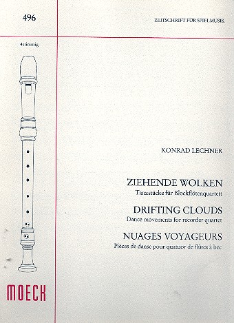 Ziehende Wolken für Blockflöten-  quartett  