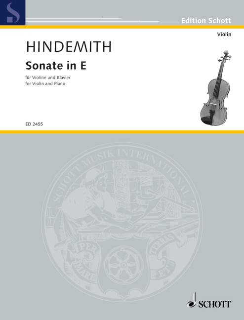 Sonate in E&nbsp;&nbsp;für Violine und Klavier&nbsp;&nbsp;