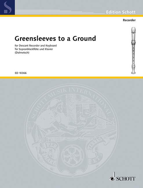 Greensleeves to a Ground - 12 divisions  for soprano recorder and harpsichord  