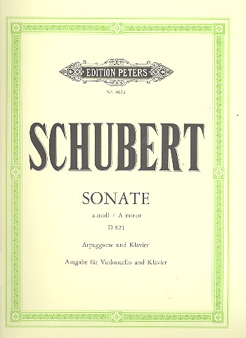 Sonate a-Moll D821&nbsp;&nbsp;für Violoncello und Klavier&nbsp;&nbsp;