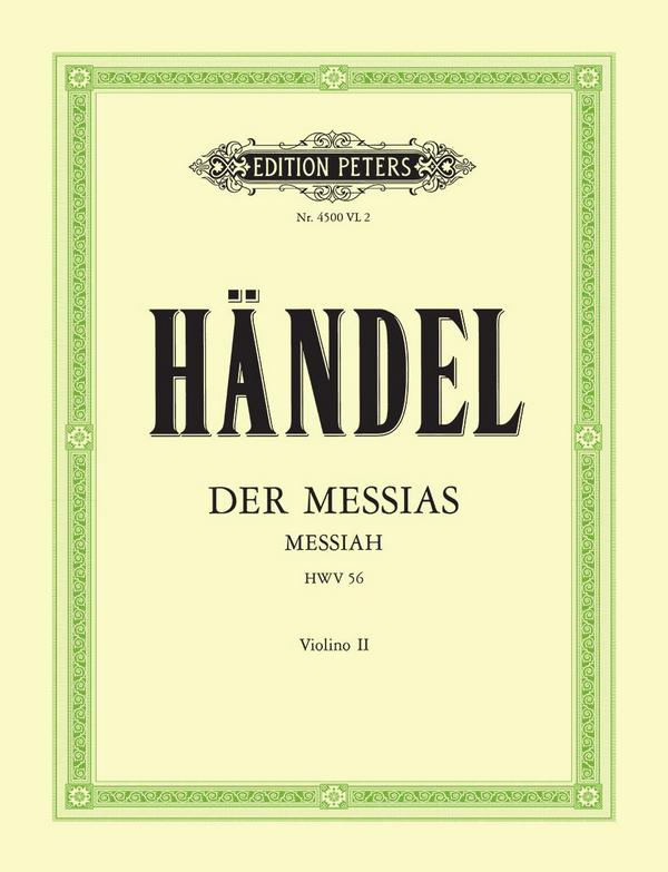 Der Messias HWV56&nbsp;&nbsp;für Soli, Chor und Orchester&nbsp;&nbsp;Violine 2