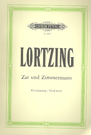 Zar und Zimmermann    Klavierauszug (dt)