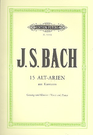 Arien aus Kantaten&nbsp;&nbsp;für Alt und Klavier&nbsp;&nbsp;