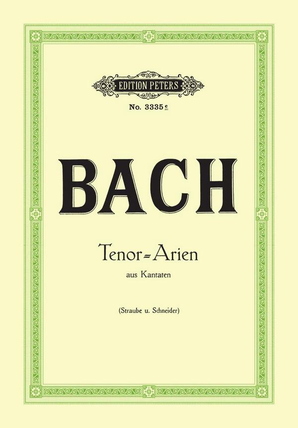 Arien aus Kantaten&nbsp;&nbsp;für Tenor und Klavier&nbsp;&nbsp;