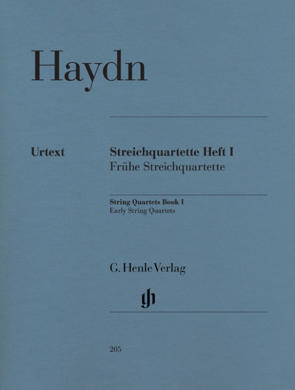 Streichquartette Band 1&nbsp;&nbsp;Frühe Quartette&nbsp;&nbsp;Stimmen