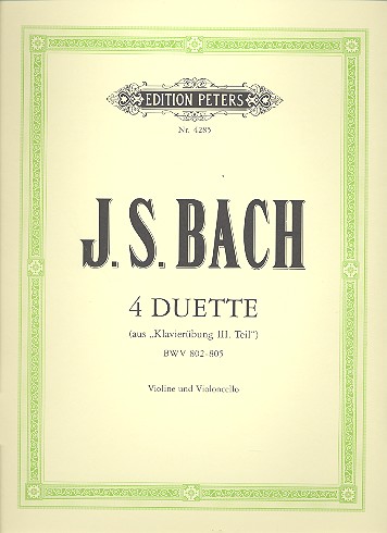 4 Duette&nbsp;&nbsp;für Violine und Violoncello&nbsp;&nbsp;Spielpartitur