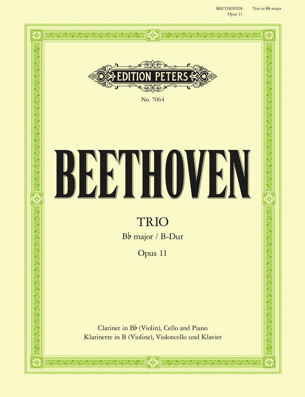 Trio B-Dur op.11&nbsp;&nbsp;für Klarinette (Violine), Violoncello und Klavier&nbsp;&nbsp;Stimmen