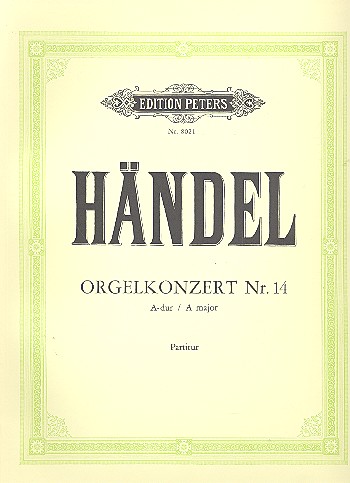 Konzert Nr.14 A-Dur&nbsp;&nbsp;für Orgel und Orchester&nbsp;&nbsp;Partitur