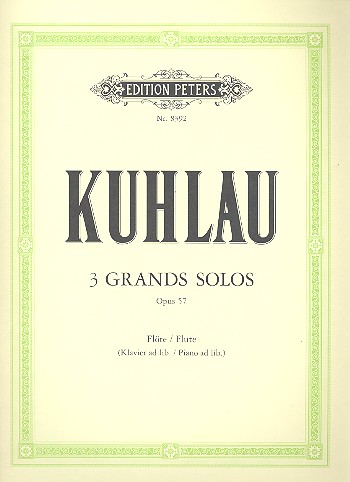 3 grands solos op.57&nbsp;&nbsp;für Flöte (Klavier ad lib.)&nbsp;&nbsp;