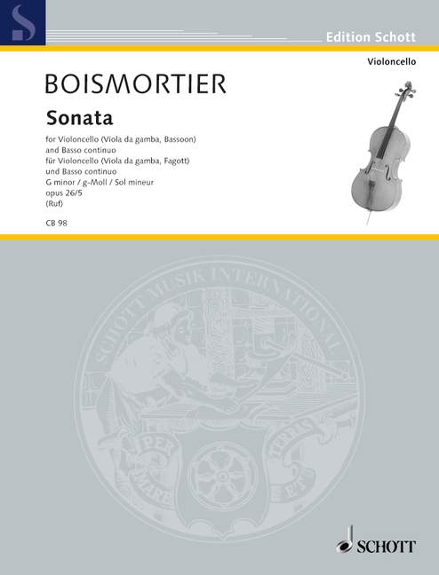 Sonate g-Moll op.26,5  für Violoncello und Bc  