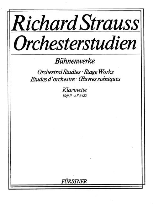 Orchesterstudien aus Bühnenwerken Band 2&nbsp;&nbsp;für Klarinette 1 in A/B/C&nbsp;&nbsp;
