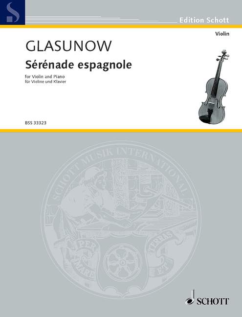 Sérénade espagnole Nr. 26&nbsp;&nbsp;für Violine und Klavier&nbsp;&nbsp;