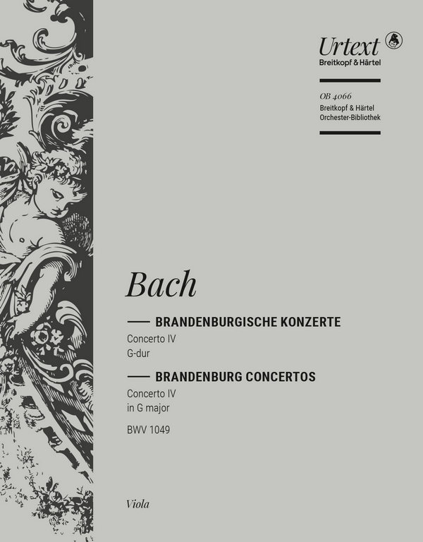 Brandenburgisches Konzert G-Dur Nr.4 BWV1049&nbsp;&nbsp;für Orchester&nbsp;&nbsp;Viola