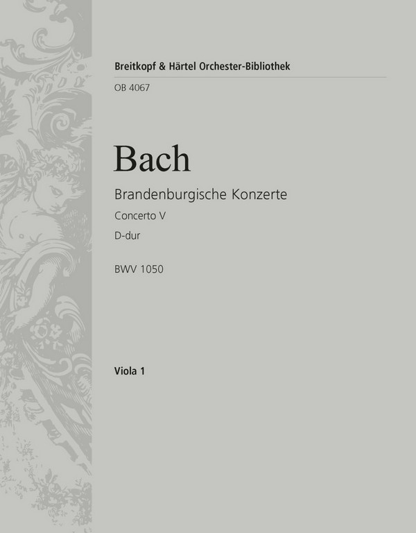 Brandenburgisches Konzert D-Dur Nr.5 BWV1050&nbsp;&nbsp;für Orchester&nbsp;&nbsp;Viola