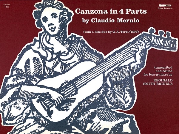 Canzona in 4 parts  for 4 guitars  score
