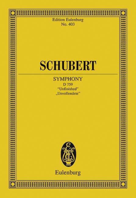 Sinfonie h-Moll Nr.7 D579&nbsp;&nbsp;für Orchester&nbsp;&nbsp;Studienpartitur