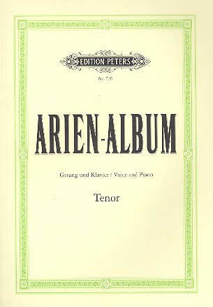 Arien-Album&nbsp;&nbsp;für Tenor und Klavier&nbsp;&nbsp;